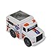 Toy State Emergency City Vehicles set of 10- Police, Fire Truck, Ambulance, Action News Helicopter, Taxi, Bus, Recycle, Garbage & Tow Trucks - all Free-Wheeling some with Moving Parts Imagination Play