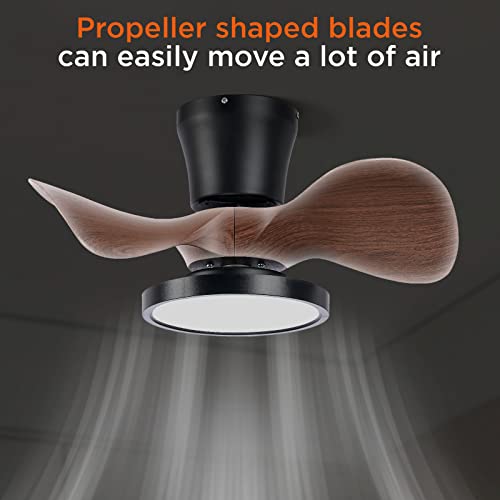 Ocioc Quiet Ceiling Fan With LED Light 22 Inch Large Air Volume Remote