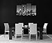 Chicago Wall Art Chicago Skyline at Night in Black and White Picture Cityscape Print On Canvas Giclee Artwork for Wall Decor