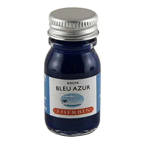 J. Herbin Fountain Pen Ink 10Ml Bleu Azur