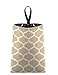 The Mod Mobile Auto Trash (Moroccan Trellis - Beige Light Tan and White) by car trash bag litter bag garbage can for your automobile