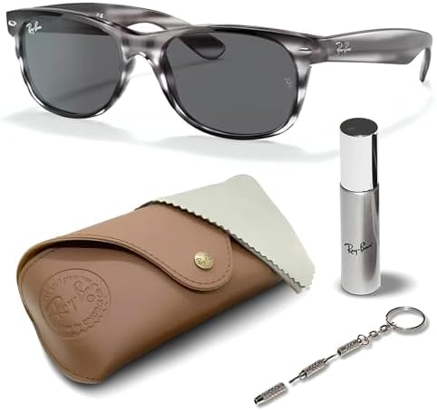 Ray-Ban グレー スクエアサングラス ケース付き Amazon.com: Ray-Ban RB3636 Square Shape Non-Polarized Sunglasses