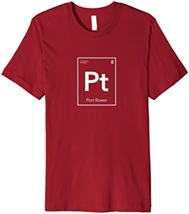 Mens Elemental Rowing Port Rower Premium T-Shirt Large Cranberry