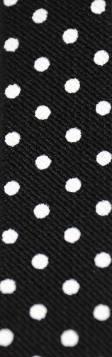 Leema Youth with Polka Dots Suspenders-Black and White-Youth One Size