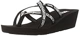 Teva Women's Mush Mandalyn OLA 2 Flip Flop, Fleur Black/White, 8 M US