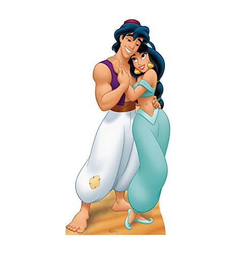 Advanced Graphics Aladdin & Jasmine Life Size Cardboard Cutout Standup - Disney s Aladdin