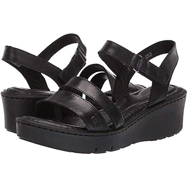 black and white wedge shoes