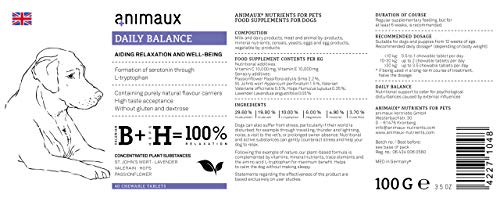 animaux Daily Balance KauTabletten für Hunde zur Beruhigung