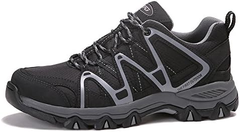 The First Outdoor Mens Lightweight Waterproof Breathable Hiking Running Shoes Sneaker, US 8.5