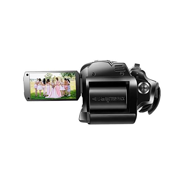 BSLBBZY 4K-Videokamera, Camcorder, digital, Vlogging, Camcorder, 7,6 cm (3 Zoll), Touchscreen, Nachtsicht, WiFi-Kamera… – Bild 6