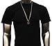 Mens Gold Stainless Steel 30