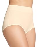 Warner's Women's No Pinching. No Problems.  Modern Brief Panty, Sand, 7