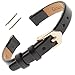 Gilden 6-14mm Flat Polished Leather Ladies Watch Band F66