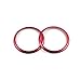 Red Inner Dashboard Air Vent Outlet Trim Cover 2pcs for Subaru BRZ 2012-2019