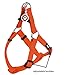 PUPTECK No Pull Dog Harness Soft Adjustable Basic Nylon Step in Puppy Vest Outdoor Walking with ID Tag Orange