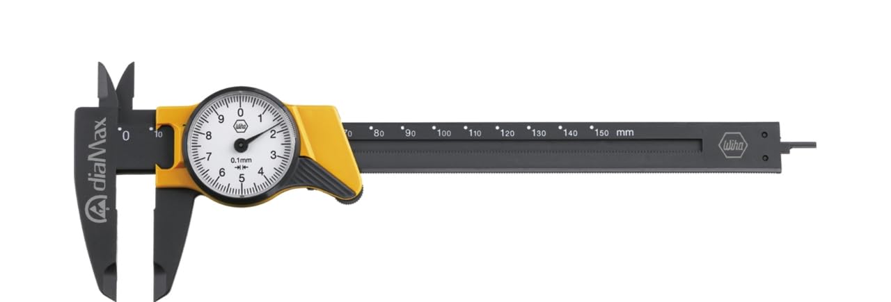 Wiha 31439 Series 4112 Dial Max ESD Analogue Calliper, Reading 0.1 mm