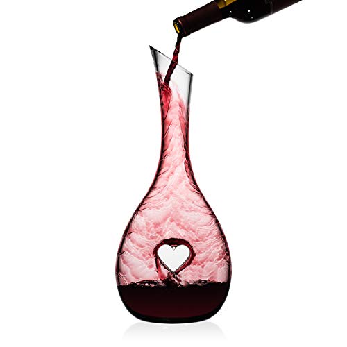 2 Heart+Shaped+Wine+Decanter+Accessories