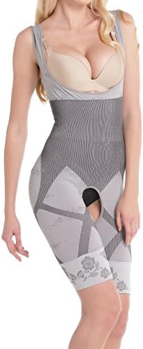 AbrodaAmadamere Women's Seamless Shapewear Slimming Bodysuit Open Bust Body Shaper Stomach and Thighs Slimmer Bodysuit