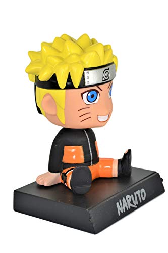 PVC Naruto Bobble Head Figure Car Dashboard Office Home Accessories Ultra Detail Doll (Naruto)