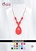 Consider It Maid Silicone Teething Necklace for Mom to Wear - FREE E-BOOK - BPA FREE and FDA Approved - Baby Love (Scarlet Red)
