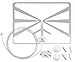 Digital HDTV Antenna By GEERXIN,1080P High Definition Flat Transparent Indoor TV Antenna For Digital TV/HD TV,10ft Coax Cable（50 Miles Range)