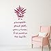 Be A Pineapple Quote Lettering Wall Decal | Removable Vinyl Sticker | Motivational Life Quotation Decoration | Living Room, Kitchen Bedroom Decor | Metallic Gold, Silver, Black, Yellow, 25 Colors