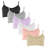 Popular Girl's Adjustable Seamless Cami Bra with Removable Padding - Value Packs