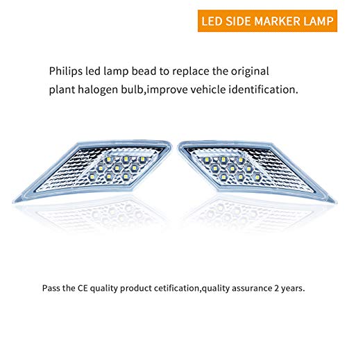 OEM SMD Led Technology ECE Side Marker Lamp For 2012-2019 TOYOTA 86 / GT86 / SUBARU BRZ/Scion FR-S (Clear Lens with White Light)