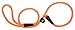 Mendota Pet Slip Leash - Dog Lead and Collar Combo - Made in The USA - Orange, 1/2 in x 6 ft - for Large Breeds