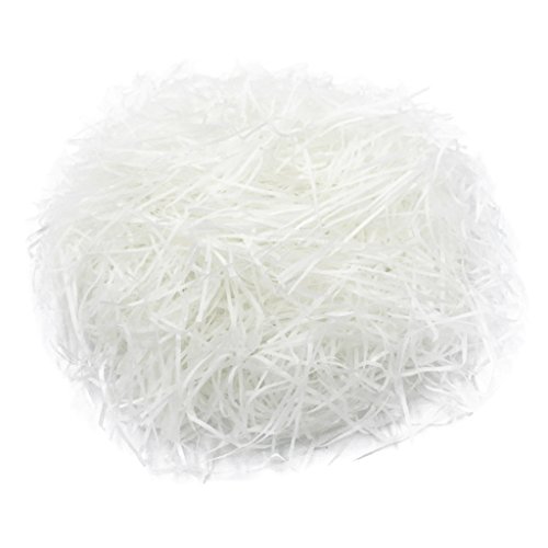 MonkeyJack 20g Shred Paper Raffia Gift Box Filling Material for Wedding Party Gift Wrapping Supplies - White - Thumbnail 3