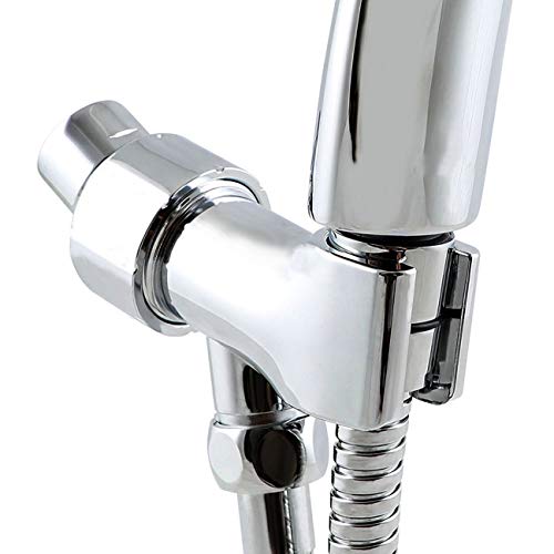 Nosame Shower Head Holder, Adjustable Shower Arm Mount, Chrome,Mount Handheld shower head Holder Bracket