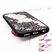 Iphone 6 Case, JICUIKE [Render Print] Phone Cases Henna Paisley Datura Sexy Lace Flower Soft Border + Matte Hard Back Cover For iPhone 6/6S 4.7 Inch [Black Mandala]