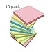LURBON Sticky Notes 3x3, 10 Pads, 100 Sheets/Pad, Colorful Self-Stick Notes for Home, Office