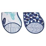Aden + Anais Classic Burpy Bib, 100% Cotton Muslin, Soft Absorbent 4 Layers, Multi-Use Burp Cloth and Bib, 22.5