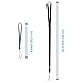 8 Neck Lanyards (Red, White, Blue, Black) and 4 Wrist Straps (Black) - for ID Cards, Cell Phones, Keys, USB Drives, Compact Cameras, Flashlights, etc - Diamond Shield Cleaning Cloth / Packaging