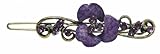 Crystal Flower Barrette P86175-1-0140lavender