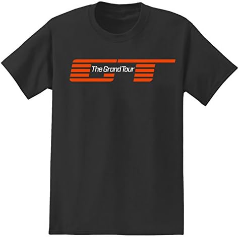 The Grand Tour Men's Official Short Sleeve Logo T-Shirt, Black, Medium