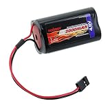 Tenergy NiMH Receiver RX Battery with Hitec Connectors 4.8V 2000mAh High Capacity Futaba Battery Pack, Square Rechargeable Battery Pack for RC Receivers, Airplanes, and More