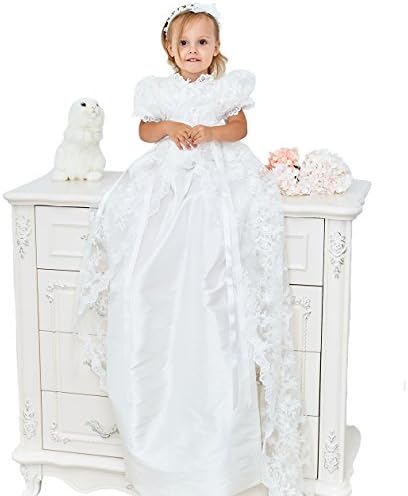 Candy Baby Beautiful Vintage Victorian Lace Christening Gown Dress