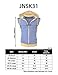 H2H Mens Active Fashion Sleeveless Hoodie Zip-up Vest Black/Orange, US L (Asia XL)