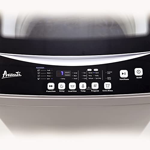 Avanti STW16D0W Portable Washing Machine 1.6 Cu. Ft. Capacity, Top