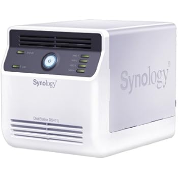 Synology DiskStation 4-Bay (Diskless) Network Attached Storage DS411J (White)