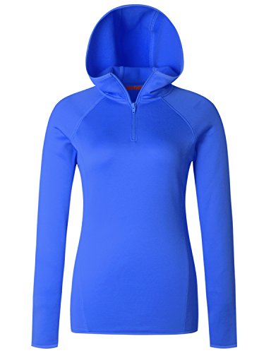 Regna X Womens Fleece Pullover Hoodie Melange Blue M