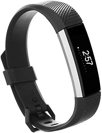 Gymu Newest Fitbit Alta Band (No Tracker),colorful replacement band for Fitbit Alta / Alta HR (Large, Black)