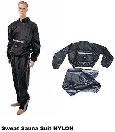 New Sweat Sauna Suit Elite-PRO Deluxe โ SHIHAN โ(Nylon) for Men/Women Size 5XL (XXXXX Large) (Unique Sauna Suit) for Repeat Use, Gym, Fitness, Crossfit Clothing, Boxing, Fitness Training