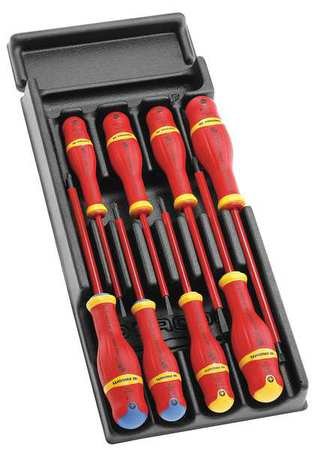 Click Here to See More Images Insulated Screwdriver Set, 8 pc.