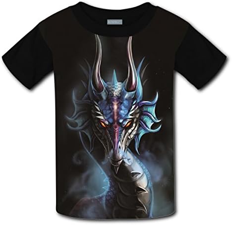 Cotton New Slim fit Shirt 3D Make Custom With Dragon For Boy Girl XS