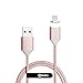 NetDot 2nd Generation 1M/3.3FT Nylon Braided USB2.0 Fast Charging & Sync Magnetic Cable Compatible with i-Product (3.3ft / Rose Gold)