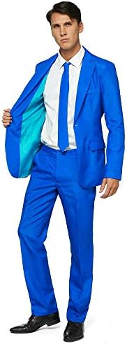 Offstream Plain Colored Suits for Men – Costumes Include Jacket Pants and Tie