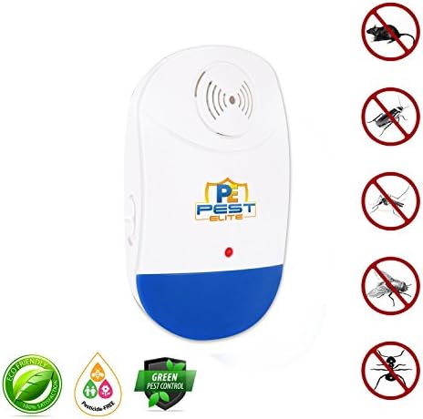 Ultrasonic Pest Control Repellent- Electronic Plug-in Repeller w/Night Light, Repels insects & rodents: (Roaches,Spiders,Mice,Mosquitoes,Ants,Rats,Bugs) Non-toxic & Ecofriendly, Pet & Family Safe